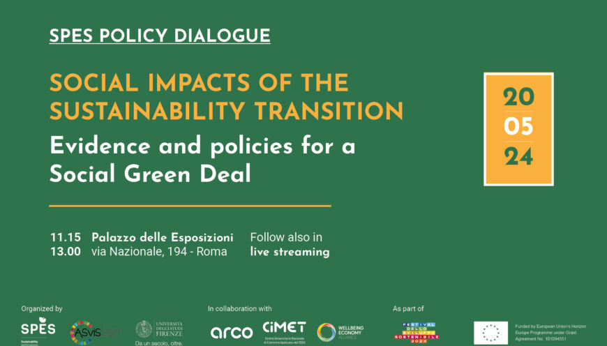SPES policy dialogue social impacts sustainability transitions discussion Horizon EU